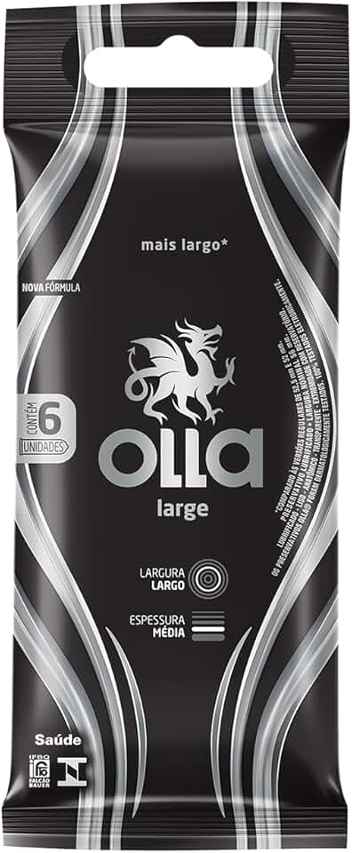 Olla Preservativo Camisinha Large - 6 Unidades 6Un Pacote De 6