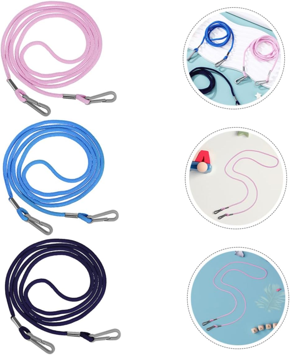 WOONEKY 6pcs Mitten Clips for Boy Girl Glove Leash with Neck Strap for Skiing Activities Safe Materials Reinforced Durability for Toddlers Older Boy Girl