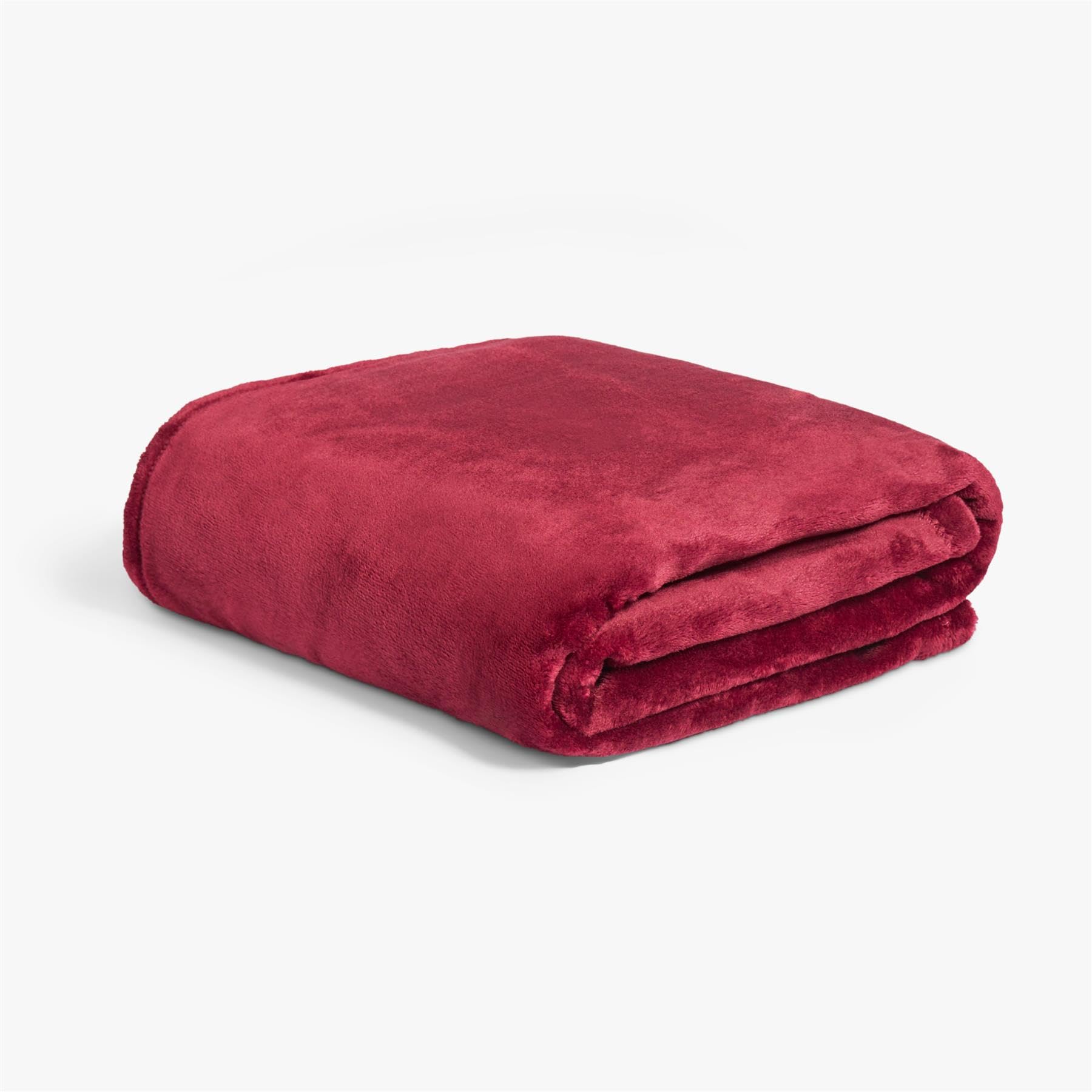 OHS Flannel Fleece Throw Blanket - 150 cm x 200 cm - Burgundy