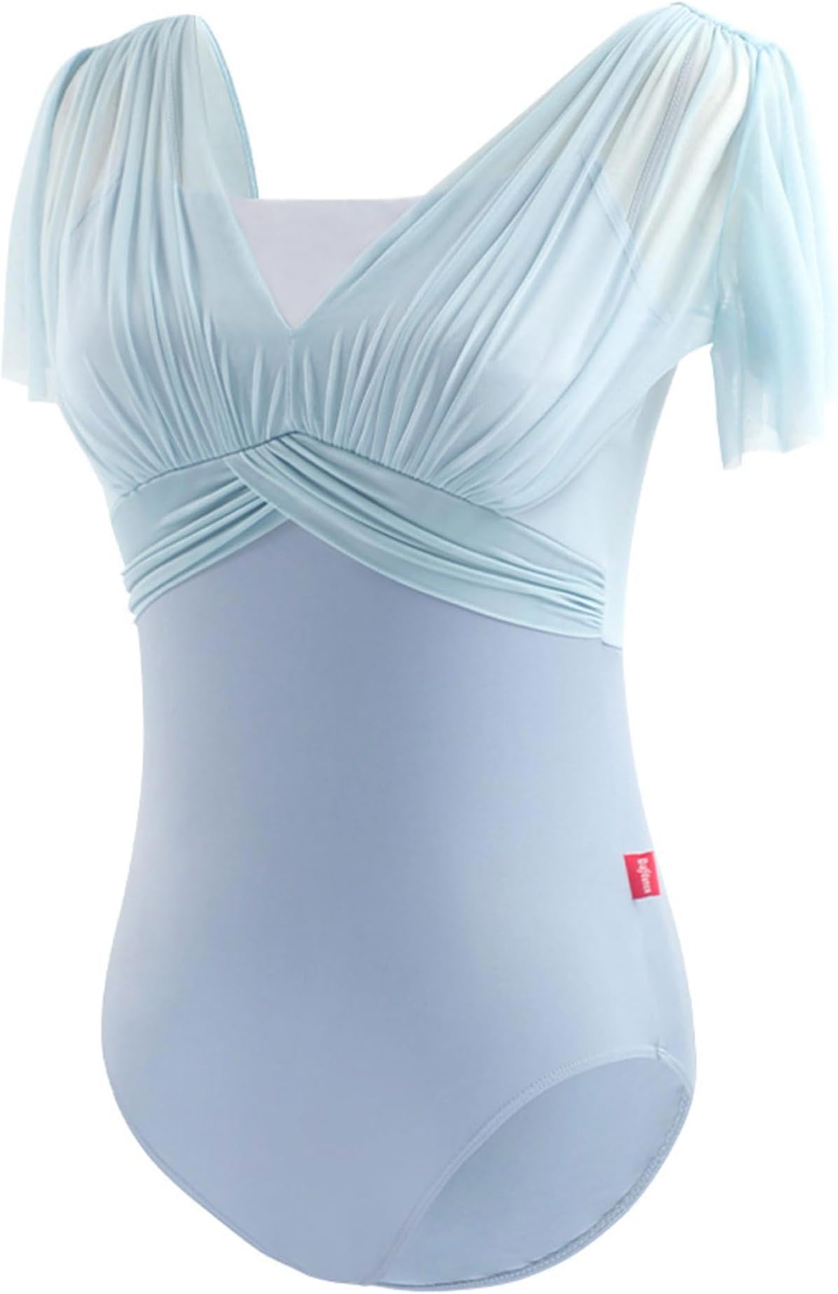 Green Dance Leotards for Women, Teen Girls, Lyrical Ballet Bodysuit with Adjustable Straps