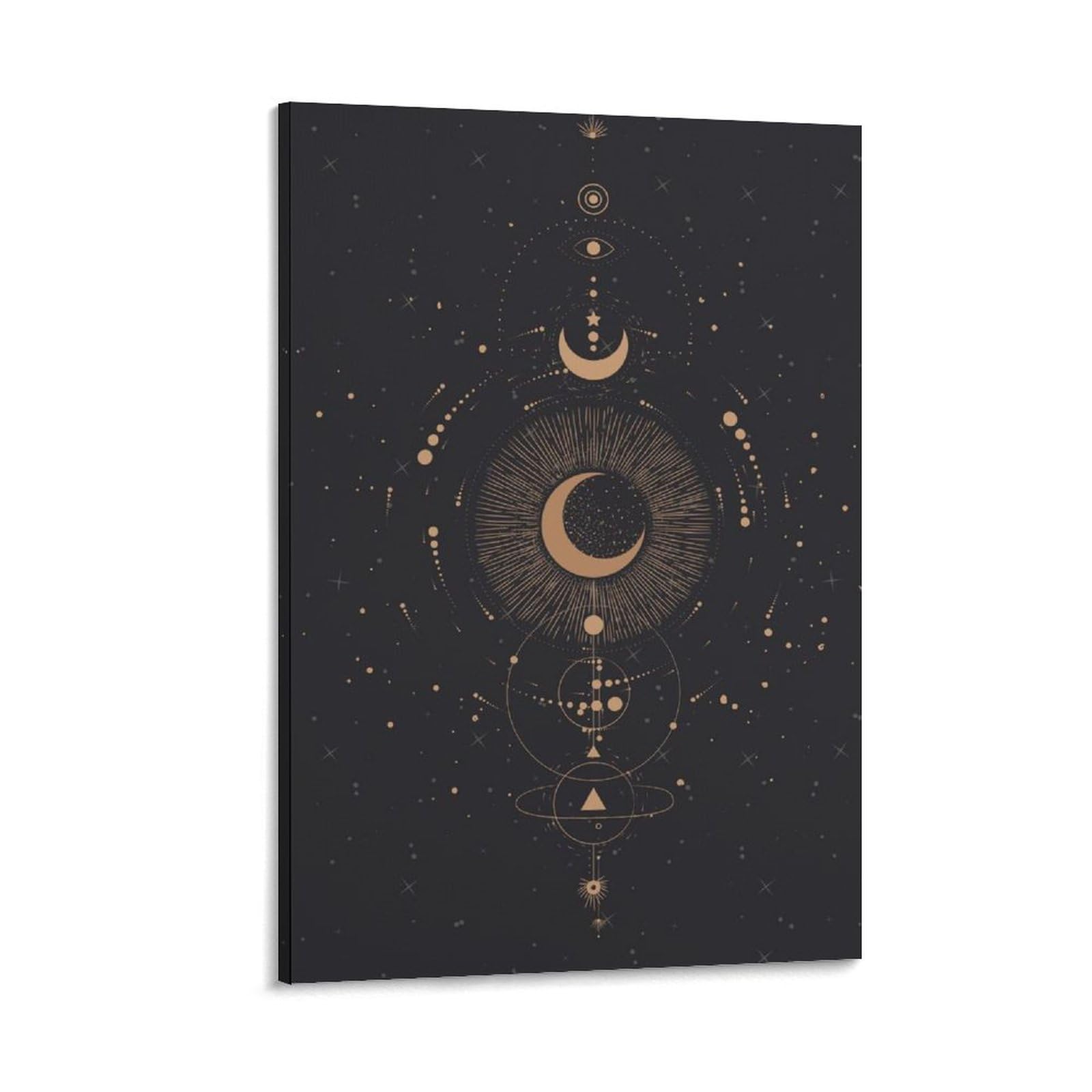 Amazon.co.jp: 絵画 星空の月、惑星、星インテリア 絵画 星座イラスト