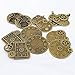 LolliBeads (TM) Antiqued Bronze Plated Skeleton Steampunk Watch Gear Clock Cog Wheel Sets (12 Pcs)