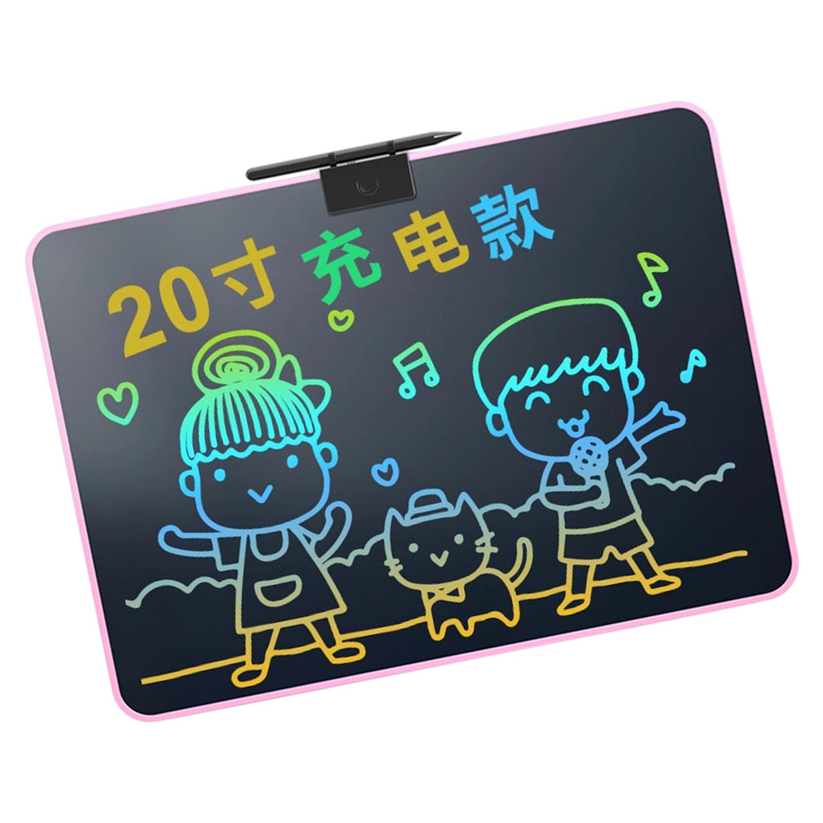 Tablet da disegno ricaricabile da 16,5 pollici con schermo LCD per bambini leggero portatile USB ricarica bordo da disegno per bambini lavagna ricaricabile LCD