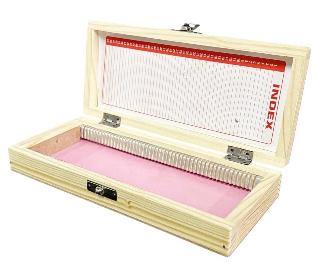 AI-Wooden Slide Box For 50 Slides/For Microscope Slide/Biology Lab Equipment/Used in Laboratory/Microscope Slide Box with Index Holder/Slide Box Wooden/used for Pathology lab-image-8