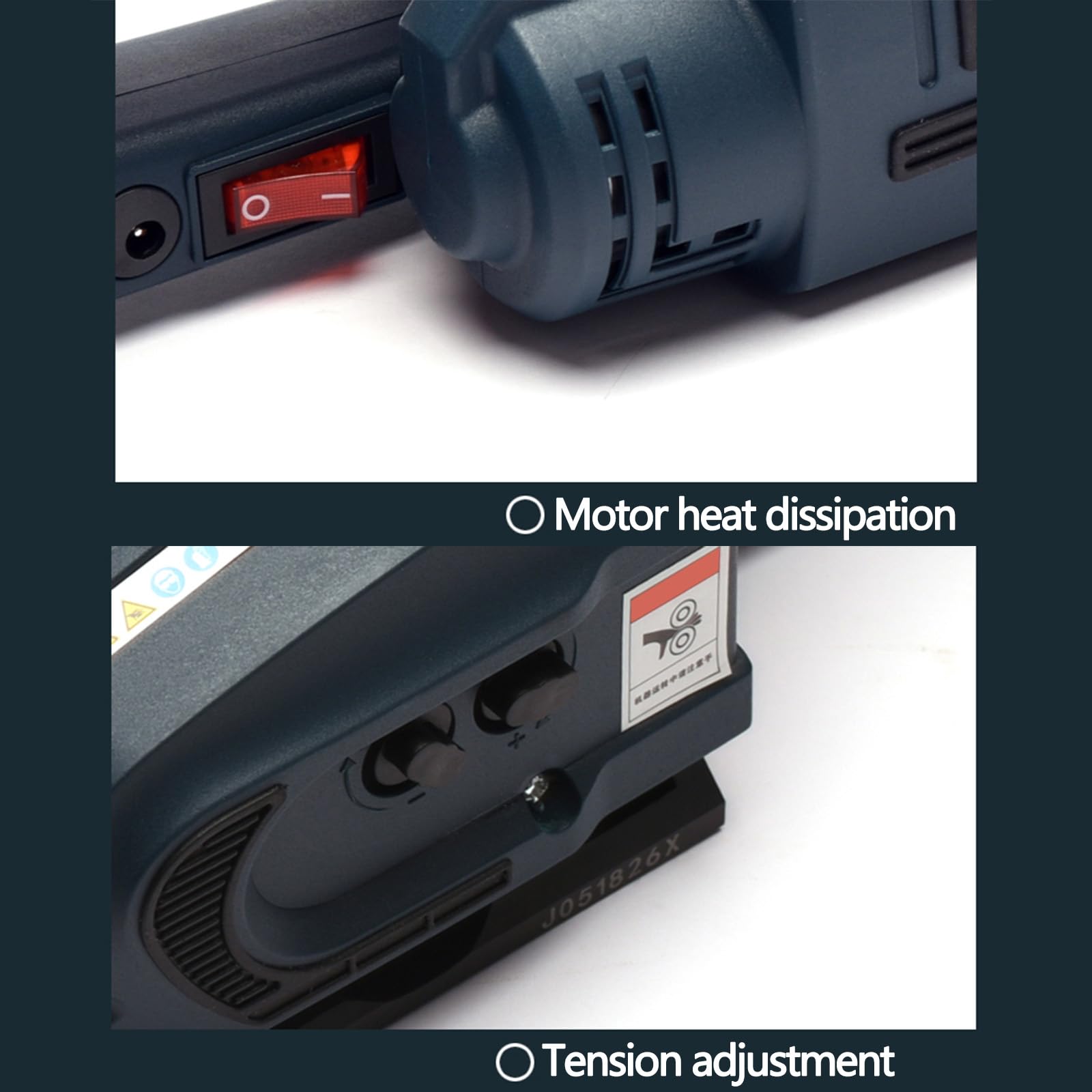 Reggiatrice elettrica - Strumento automatico per fasciatura per imballaggi in plastica, tenditore e pressa per pressa, soluzione di reggiatura efficiente per operazioni di imballaggio