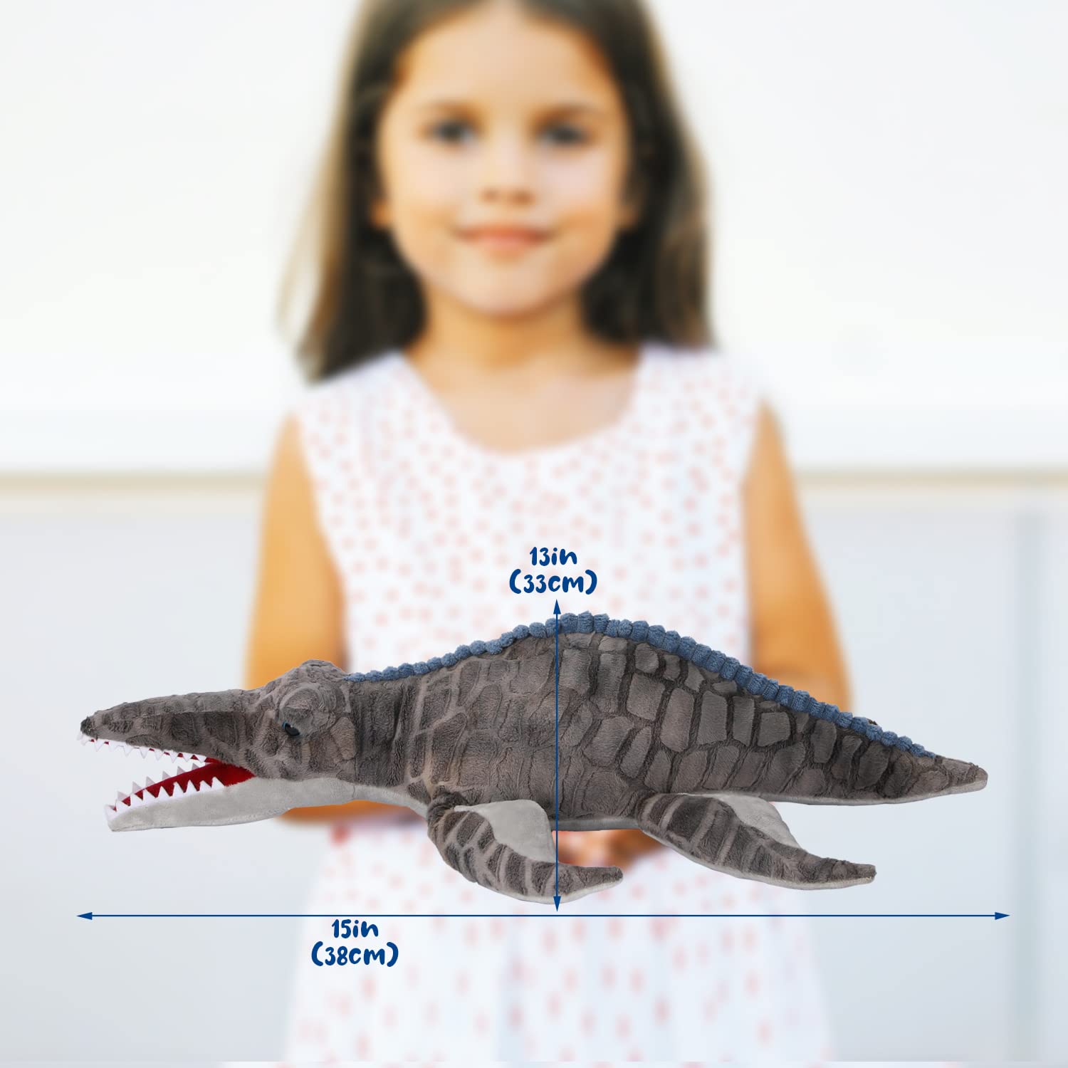 AULUDA Mosasaurus Dinosaur Plush - Soft Stuffed Animal -7 AULUDA Mosasaurus Dinosaur Plush - Soft Stuffed Animal -7