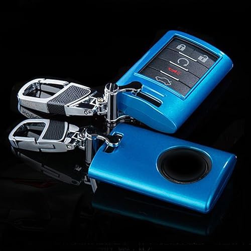 Miniatura 5 de Funda para llave clásica, elegante, color metálico perlado para Cadillac ATS CTS DTS XTS Escalade o Chevrolet Corvette C7 (Un juego incluye 1