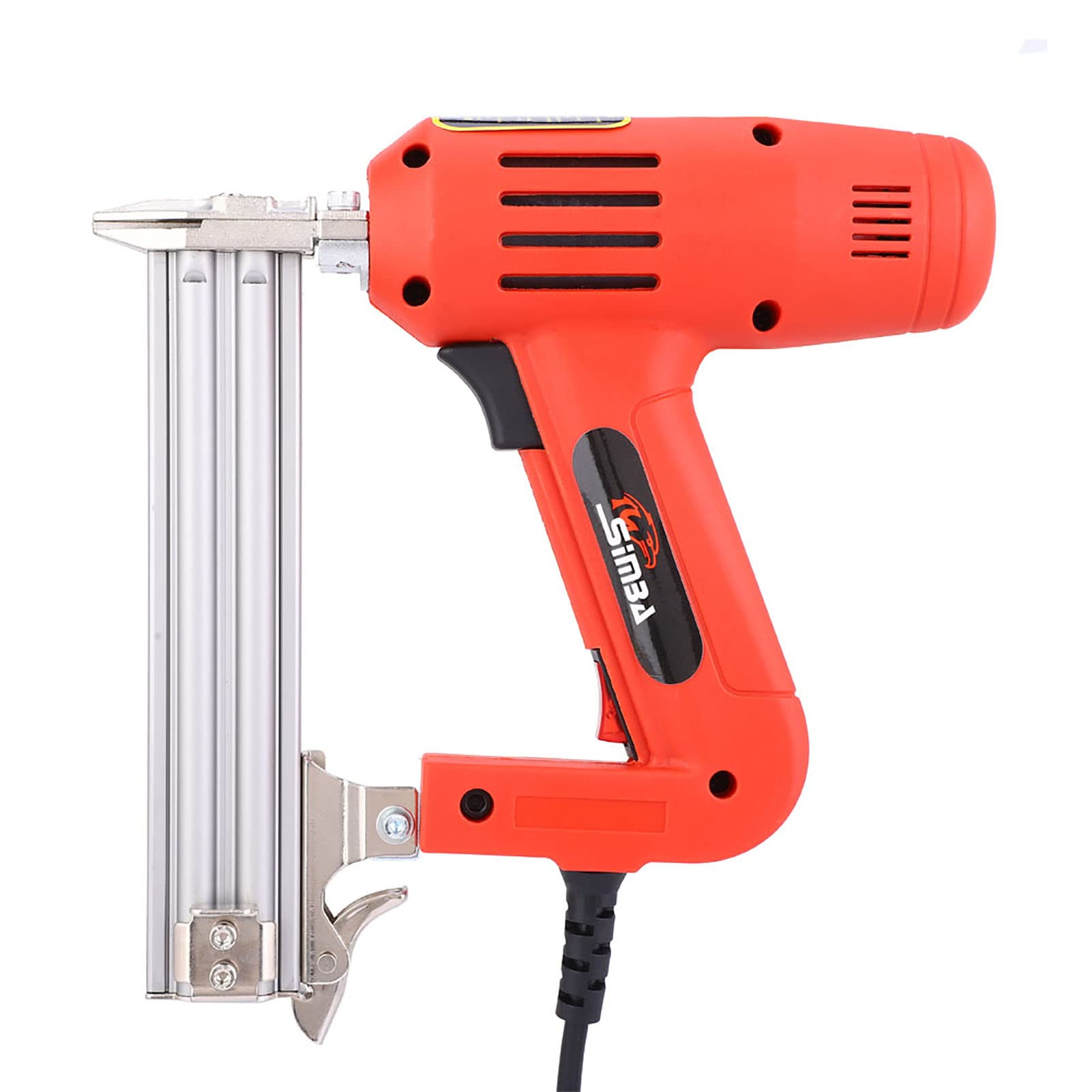Fafeicy Pistola de Clavos Eléctrica Grapadora Clavadora de Alta Potencia de 2200 W, Capacidad de Clavos de 100 Piezas, Clavo Recto F30, Adecuada para Herramientas de Carpintería (Enchufe