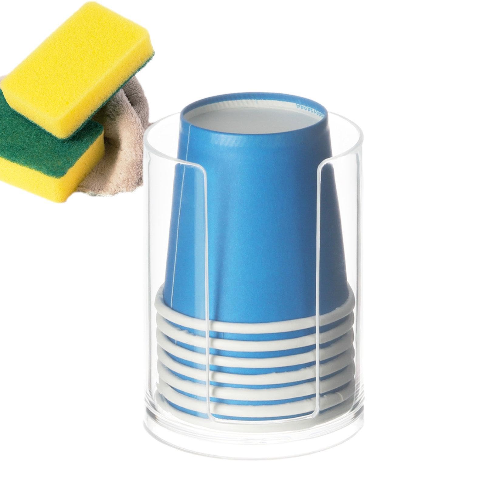 Dispensador de vasos - Portavasos montado en la pared, Dispensador de vasos desechables | Portavasos de papel para enjuague bucal para baño, dispensador de vasos portátil para el hogar, oficina, cocin