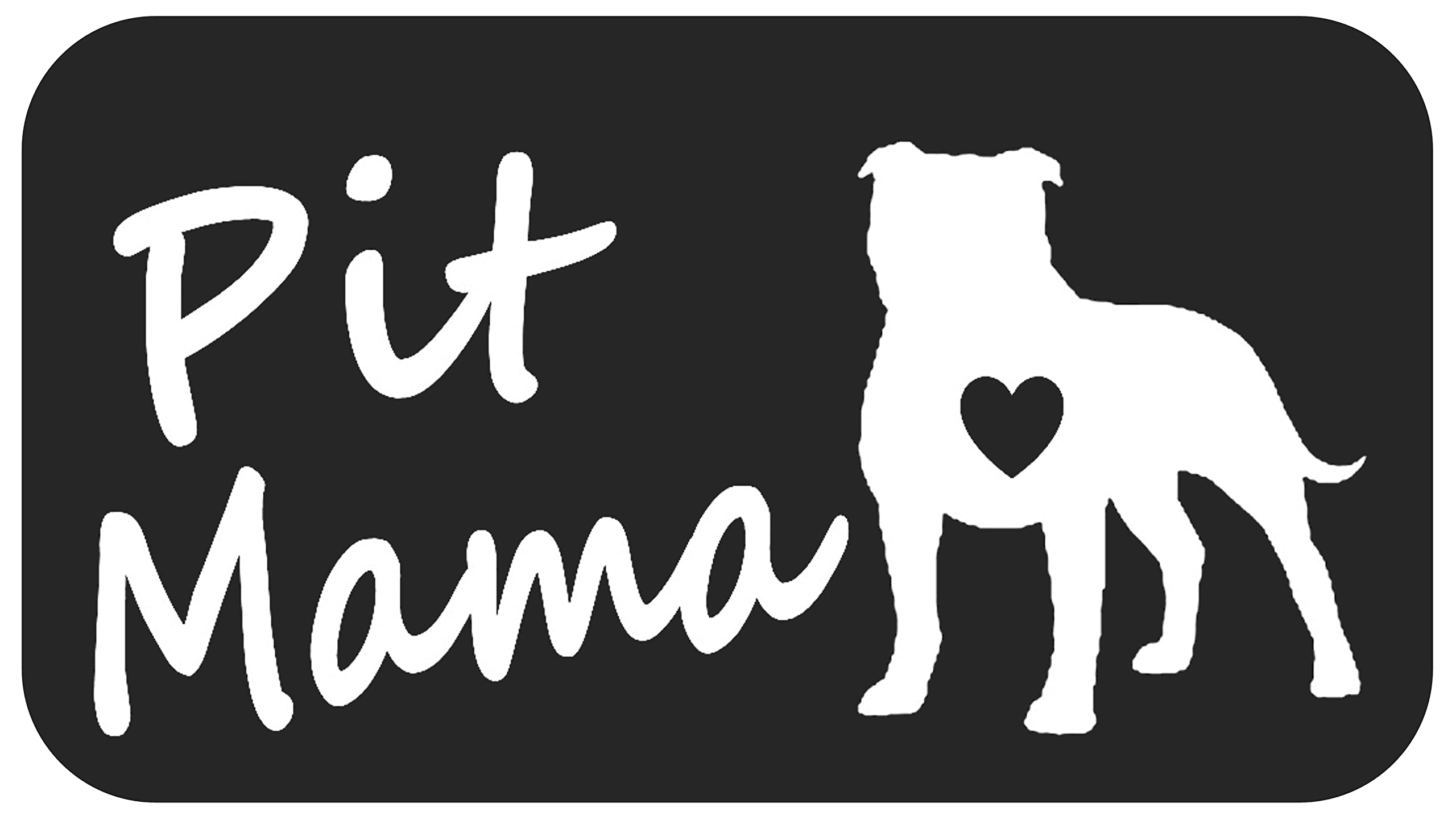 Bluegrass Decals M1103 Pit Bull Mama Dog Breed Decal Sticker