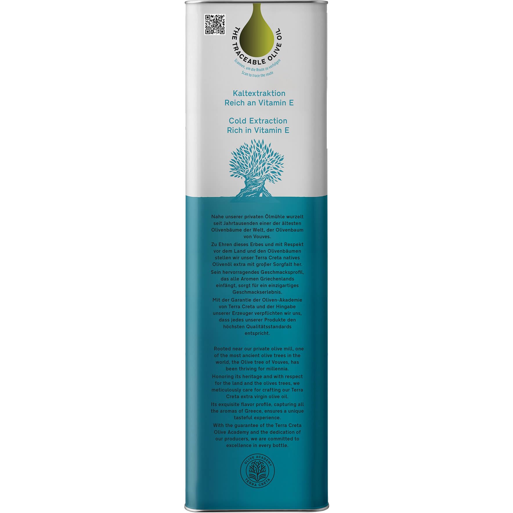 Terra Creta EVOO Extra natives Olivenöl aus Kreta - 5 Liter Kanister | Kaltgepresstes Olivenöl aus Koroneiki Oliven - Ideal zum Braten, Kochen und Verfeinern - Traditioneller Anbau - Erste Güte