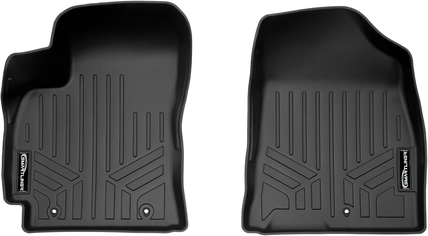 SMARTLINER All Weather Protection Custom Fit 2 Row Floor Mat Liner Set Compatible with 2024-2025 Hyundai Kona