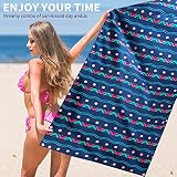 Joyoldelf Strandtuch, Mikrofaser Handtuch, Badetuch Groß 180x90cm, Saunahandtuch, Strand Handtücher Sandfrei, Schnell Trocknende, Leichtes und Dünnes Tragbares Saunatuch Badehandtuch