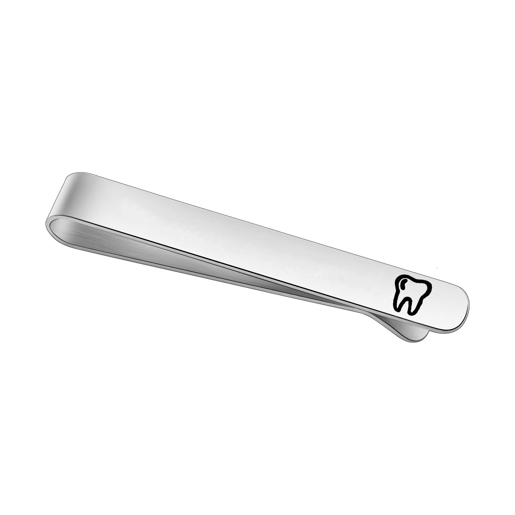 Mens Tie Clip Dentist Gifts Dental Hygienist Gift Tie Bar Clip for Dental Student Dental Graduate (Mens Tie Clip)-image-15