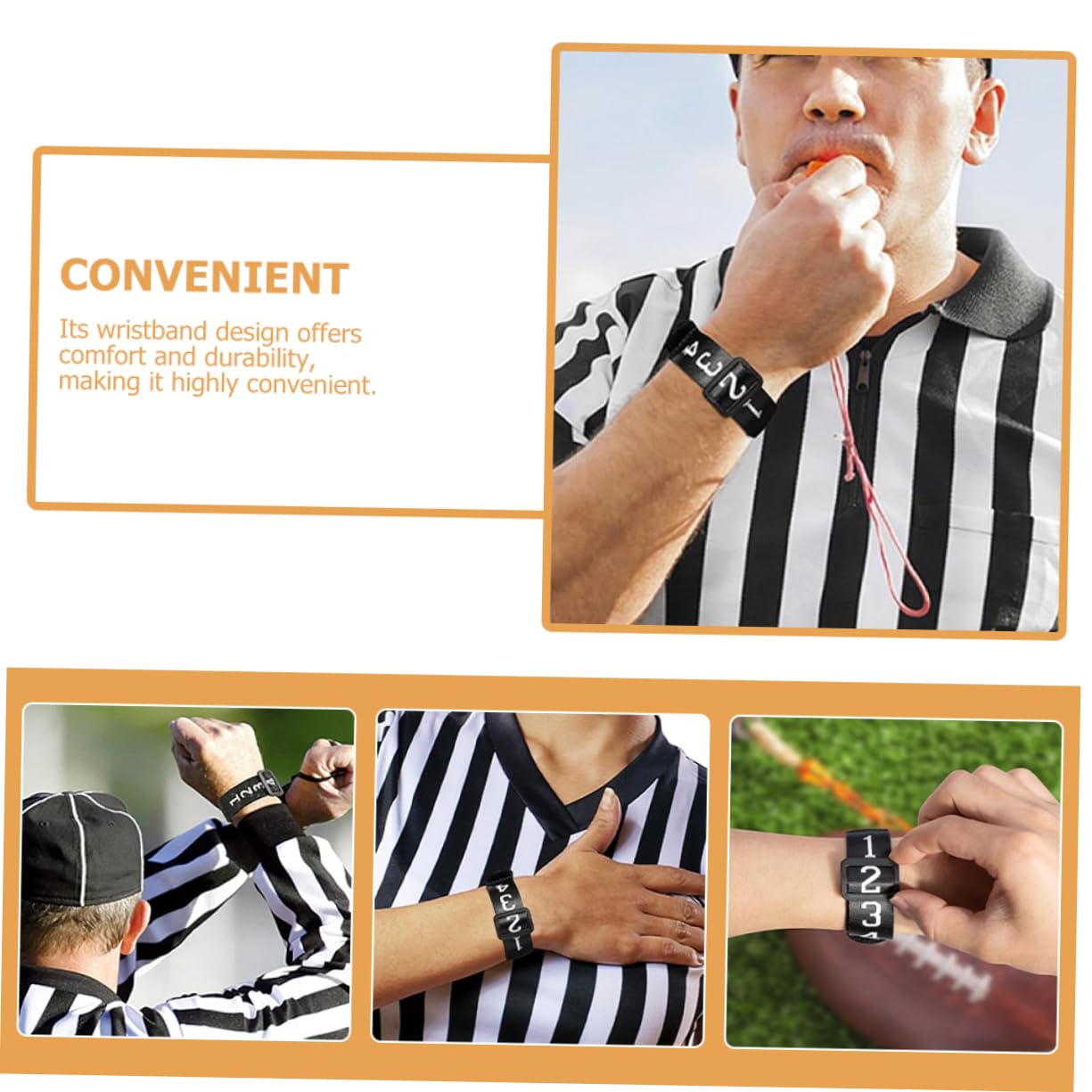 SUPVOX Árbitro De Fútbol Indicador De Número De Jugador De Fútbol Silbato Electronico Silbato Salvavidas Accesorios para Árbitros Equipo De Futbol El Plastico Black