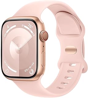 Charlam Compatible con Correa Apple Watch 38mm 40mm 41mm 42mm 44mm 45mm 49mm para Mujeres Hombres, Deportivas de Silicona Correas Compatible con iWatch SE Series 9 8 7 6 5 4 3 2 1