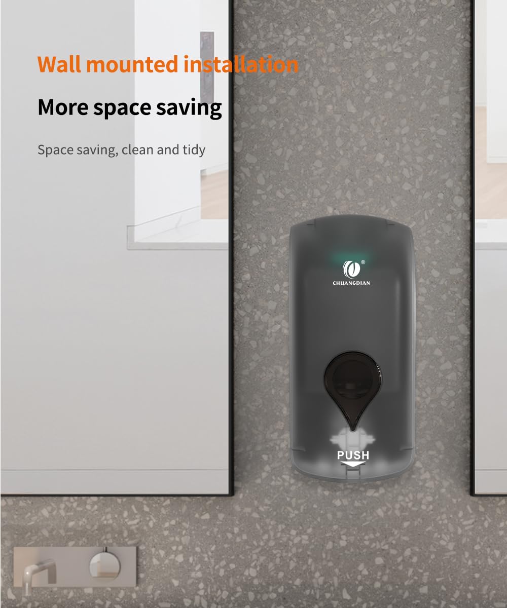 Dispenser Sapone Automatico Senza Contatto | 1000ml Con Sensore A Infrarossi Per Bagni - Foto 8