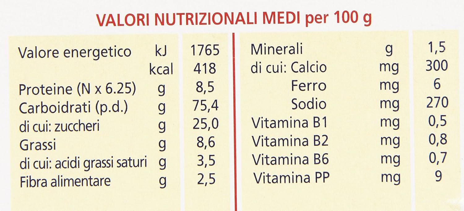 Montefiore Il Biscotto per l'infanzia - Galleta infantil (6 x 800 g, 400 g)