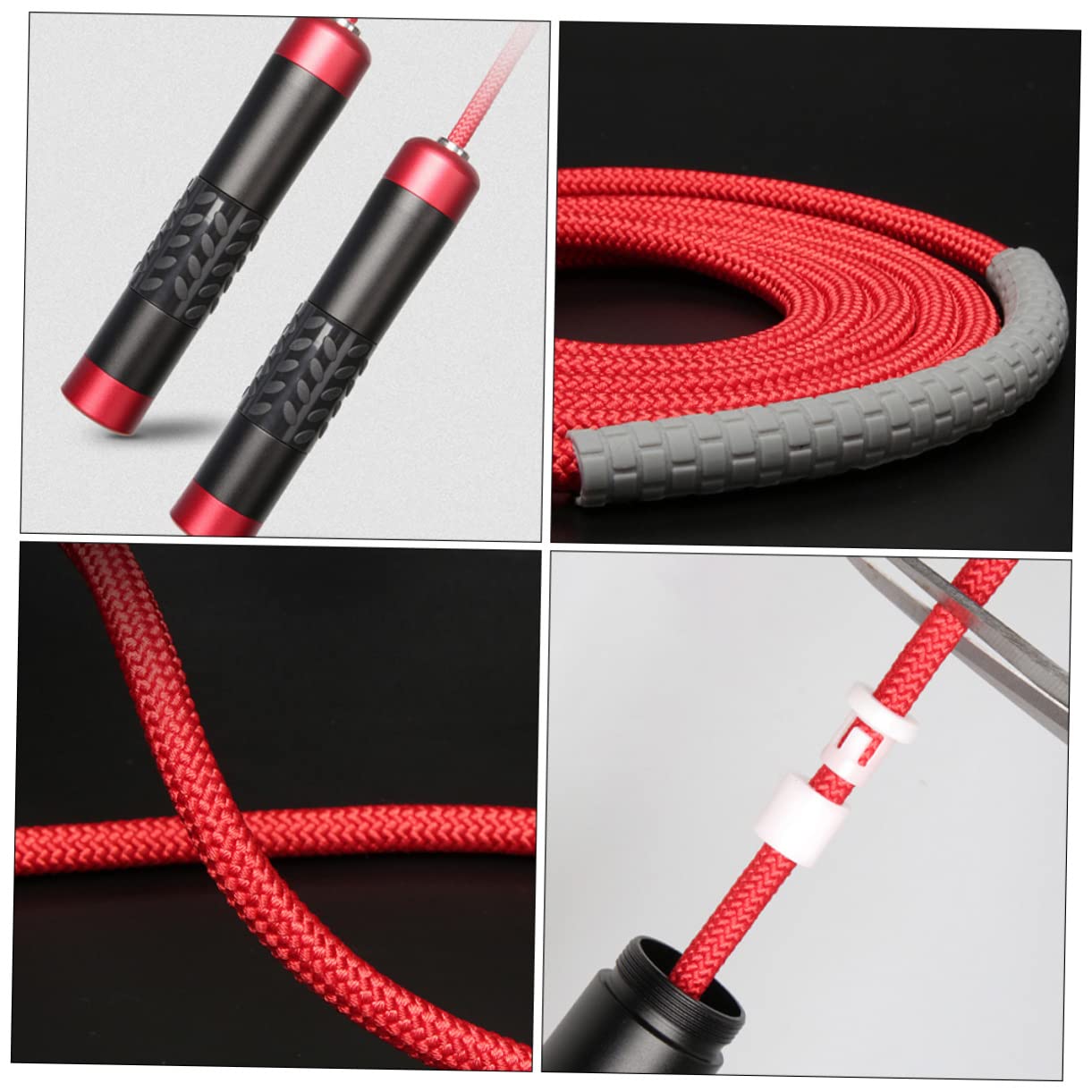 TOYANDONA Cuerda para Saltar Pesas de Herramienta de Entrenamiento de Fitness para Gimnasio Suministros de Ejercicio para Mejorar la Condición Física