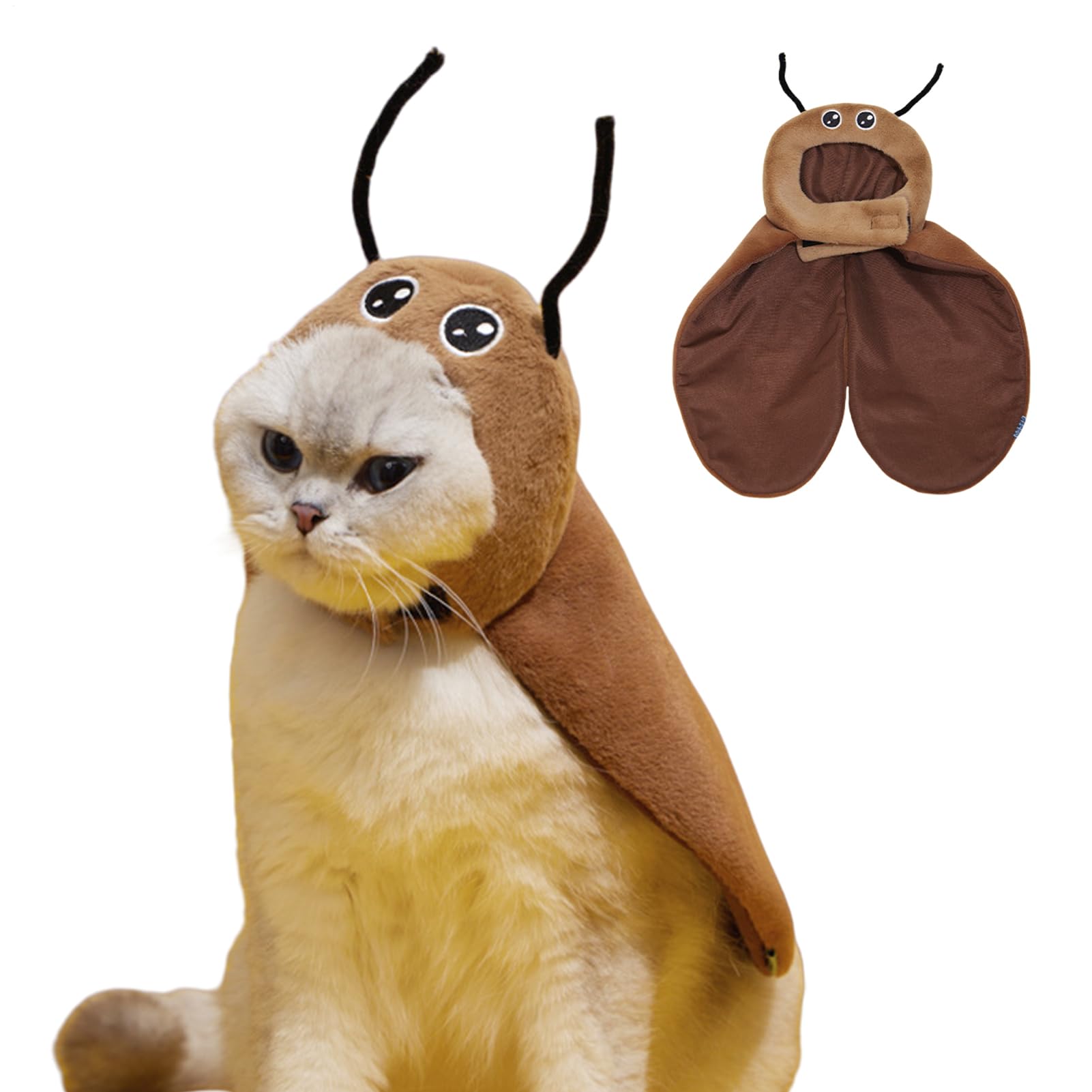 Capa de cucaracha para gato disfraz para perro de cosplay ajustable y cómodo para fiesta