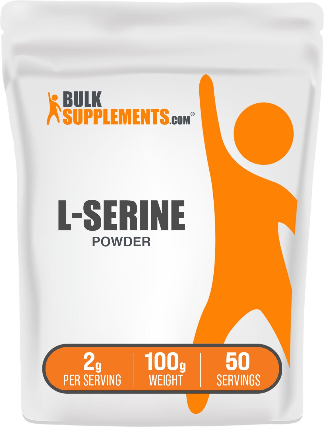 BulkSupplements.com L-Serine Powder - Serine Supplement, Amino Acid Powder - Unflavored & Gluten Free, 2g per Serving, 100g (3.5 oz) (Pack of 1) 3.5 Ounce (Pack of 1)