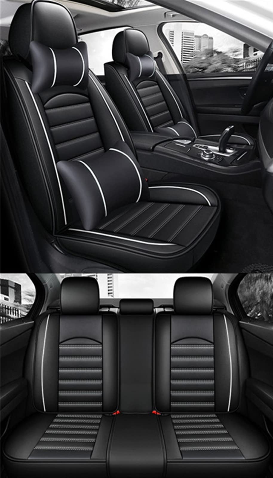 JTWMTY Car Seat Cushion Covers For MITSUBISHI Outlander ASX Eclipse Cross Lancer Pajero Sport V93 Zinger Galant Triton protectors