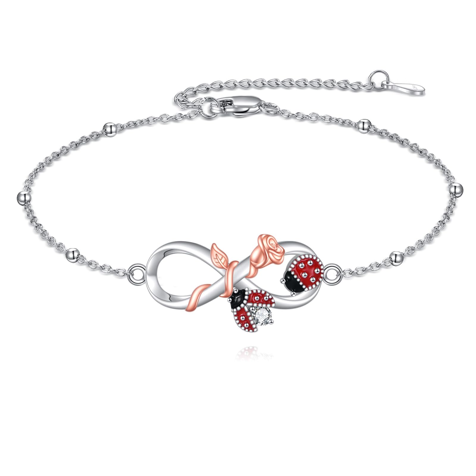 Frosch/Axolotl/Kolibri/Eulen/Marienkäfer/Meeresschildkröten Armband 925 Sterlingsilber Tier Opal Abalone Muschel Anhänger Armband Valentinstag Schmuck für Damen Tier Liebhaber