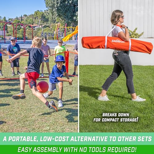 GoSports Gaga Ball Pit – 10 ft, 15 ft or 20 ft Portable Indoor/Outdoor Gagagon Pit for School, Camp or Home Use