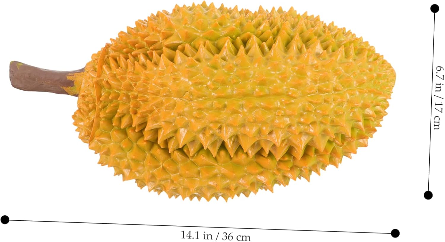LIFKOME Artificial Durian Model Realistic Decorative Fruit for Home Decor Photo Prop and for Nature Themed Displays and Photography