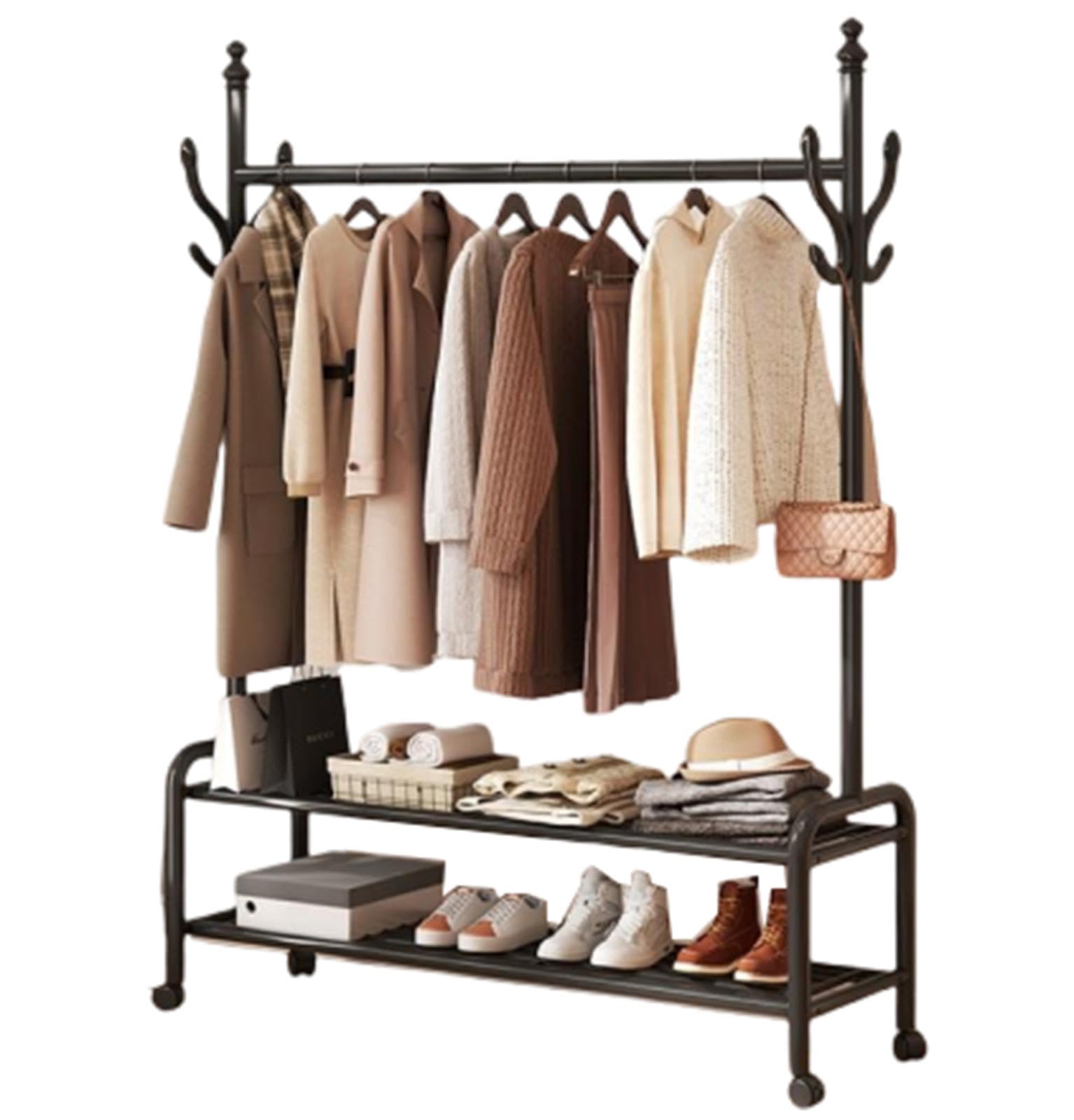 Portant à vêtements polyvalent pour organiser la chambre ou l'entrée