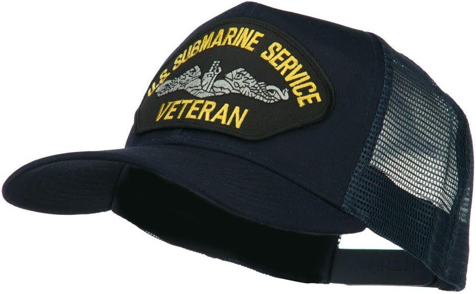 e4Hats.com US Submarine Service Veteran Patched Mesh Back Cap