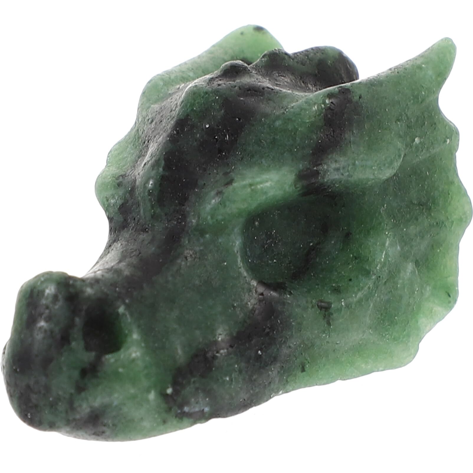 HOMSFOU Jewelry Pendant Dragon Stone Hand Carved Gemstone Realistic Dragon Skulls Gemstone Dragon Figurine Animal Collection Statue Healing Stones Statue Crystal Party Supplies Desktop