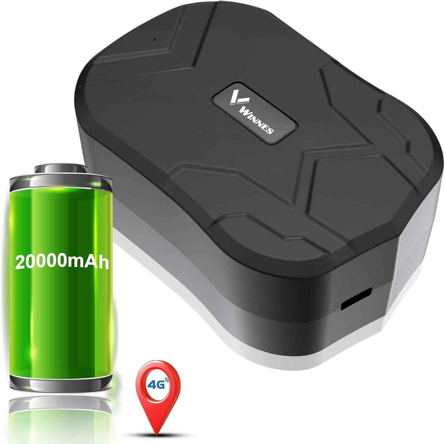 4G GPS Tracker per Auto Microfono Versione Aggiornata TK905 Localizzatore GPS con Magnetico Impermeabile​ Standby Fino a 240 Giorni Monitoraggio in Tempo Reale Batteria 20000 mAh Traiettoria storica