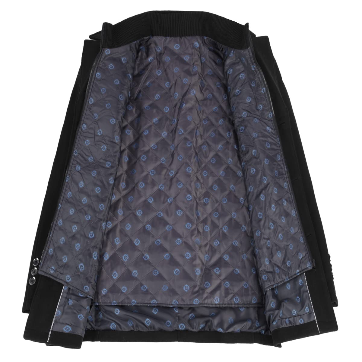 YOUTHUP Cappotto in Lana con Gilet da Uomo Invernale Cappotti Corto di Lana Casual Trench Coat