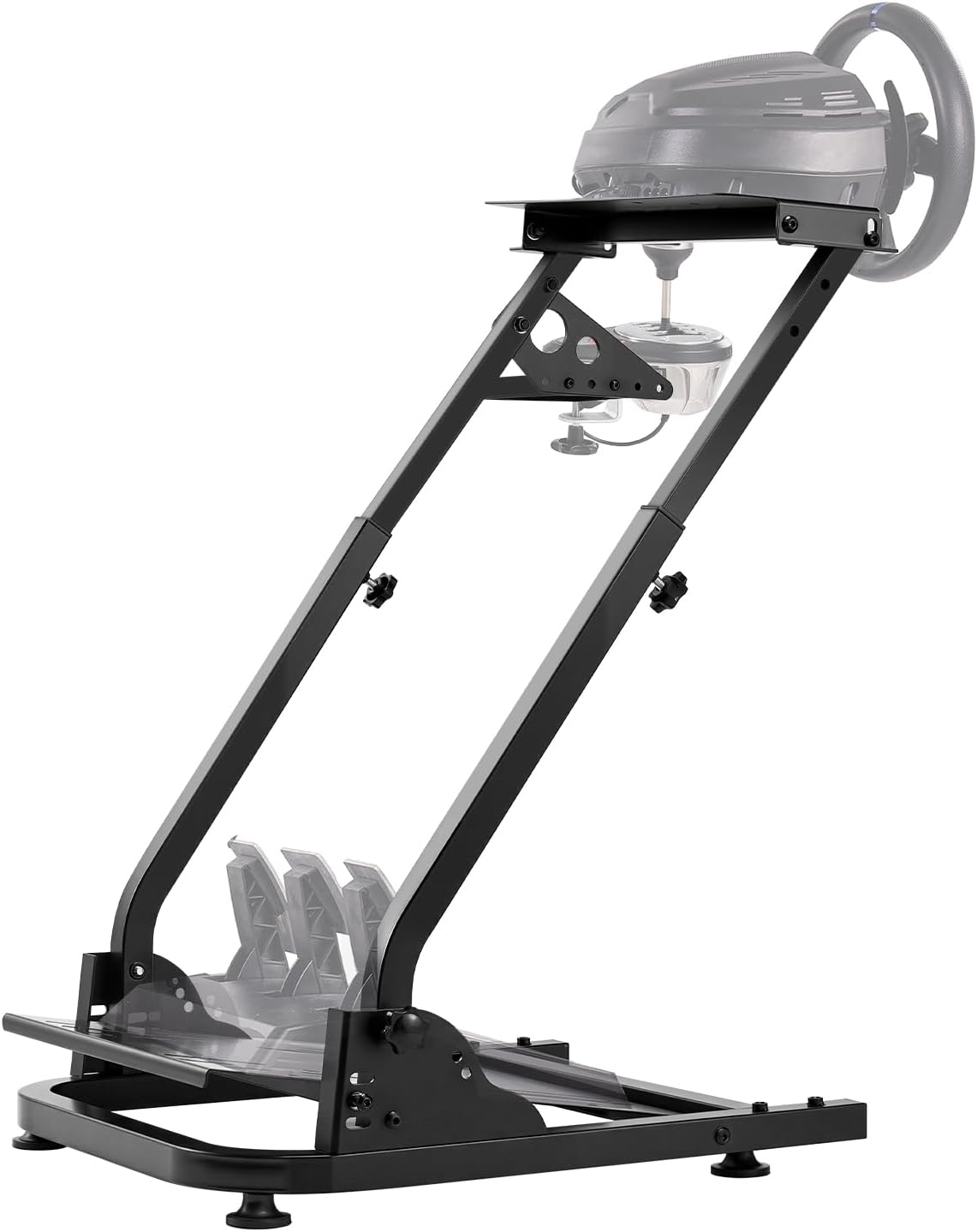 VEVOR G920 Racing Steering Shifter Mount fit for Logitech G27 G25 G29 Gaming Stand Wheel Pedals NOT Included, Black