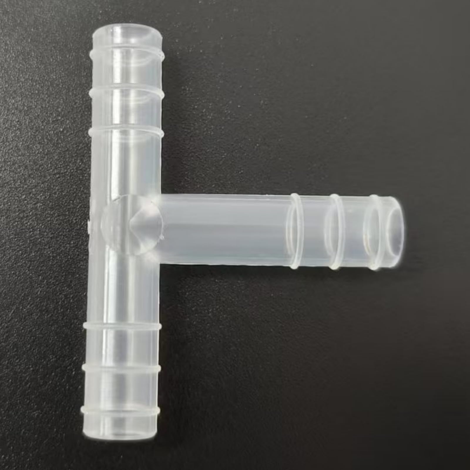 Accesorio en T con púas for manguera en forma de T de 3 vías, paquete de 25, adaptador reutilizable de PP duradero for laboratorio,(6.8mm 1/4inch 6T)