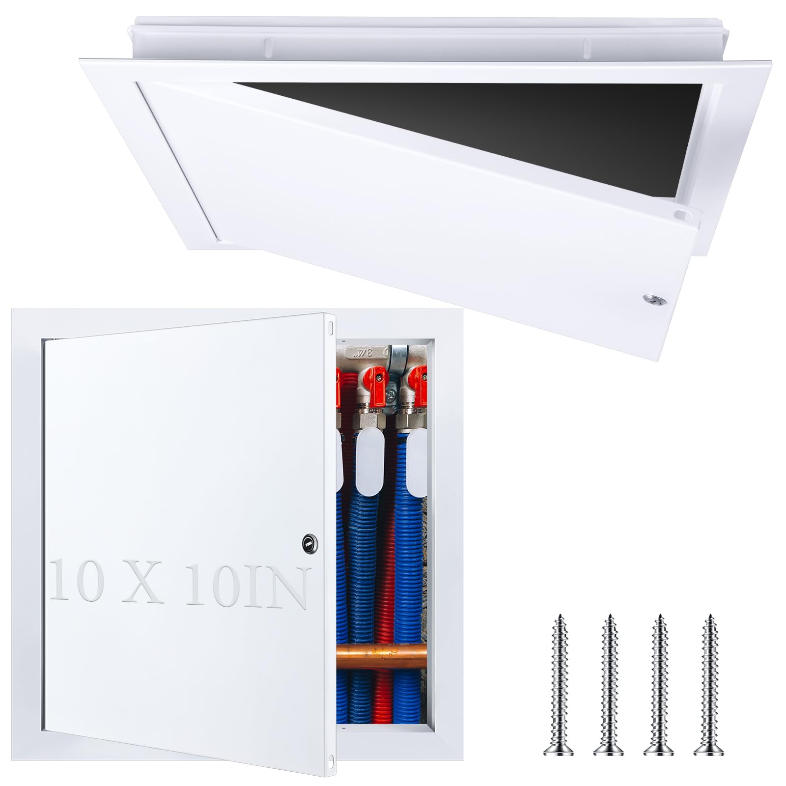 Photo 1 of Gisafai Aluminum Access Panel 10 x 10 Inch White