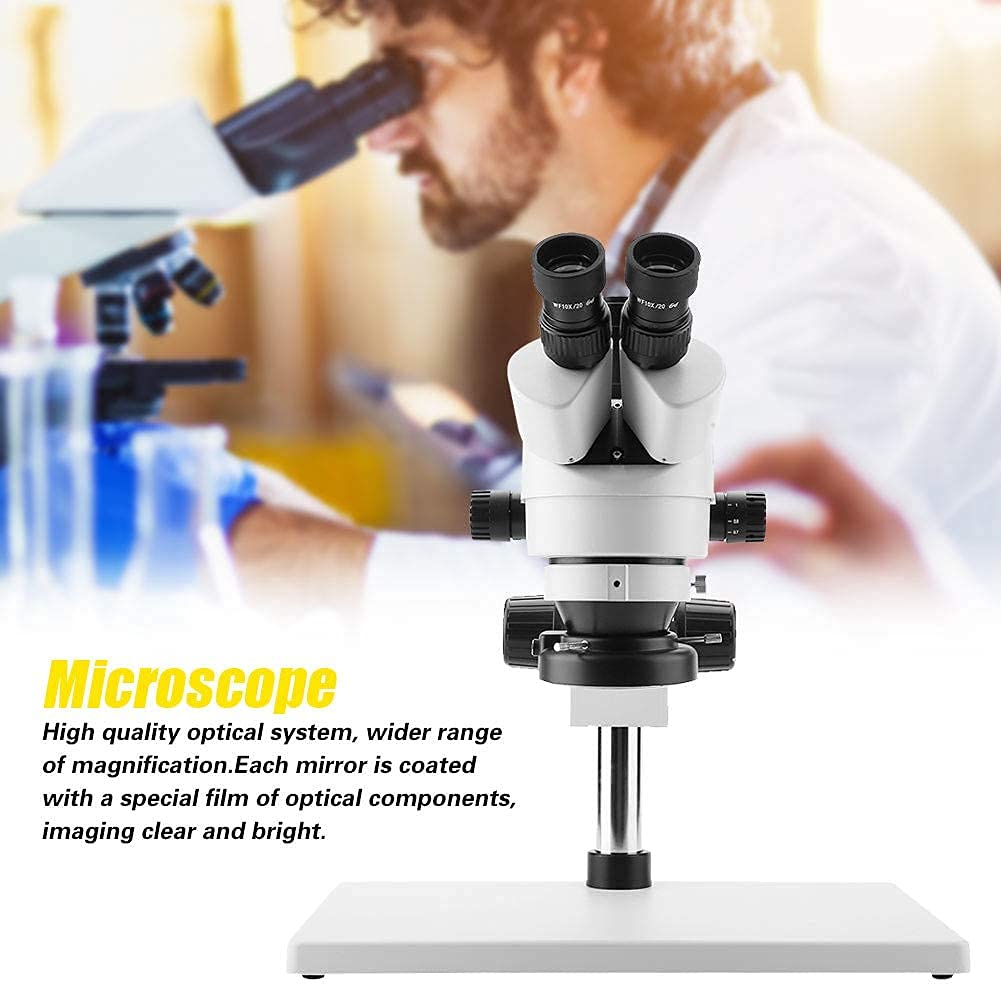 Microscopio trinocular con Zoom estéreo 3.5X-90X WF10X / Oculares Tri-Vision Ajustables de 20 mm para la Industria electrónica/procesamiento de Materiales