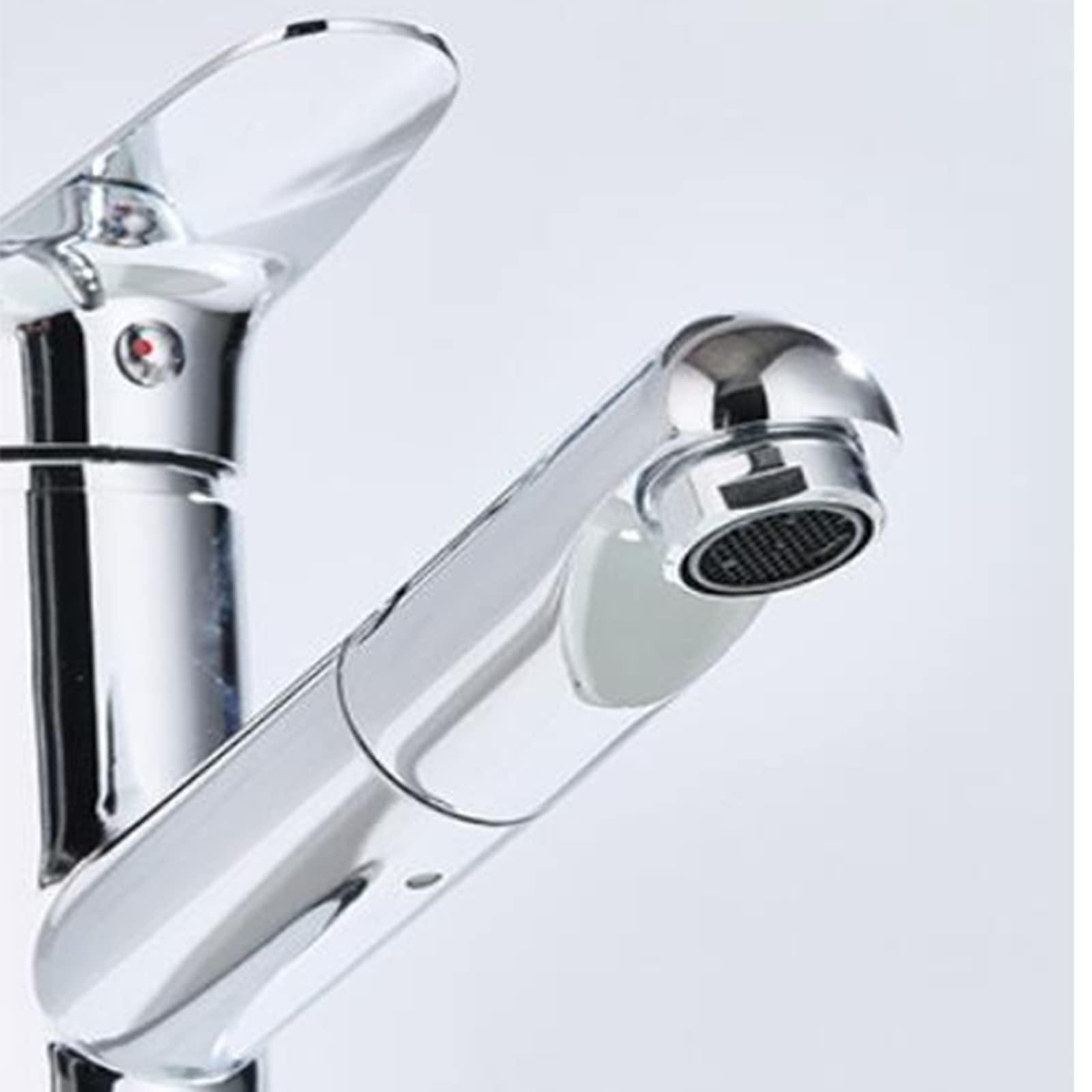 CCXXYGWJ Grifo de baño con Grifo extraíble para Lavabo de baño, Grifo Monomando para Lavabo, Grifo Mezclador de Agua fría y Caliente, aireador, Grifo para Lavabo de baño, Grifo de Lavabo Cromado de