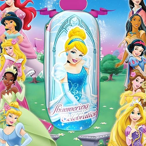 Image of EVA Large Capacity Stationery Box 3D Cartoon Pen Pencil case Multi-Compartment for School Students with Zip Closure -Best Birthday Gift for Girls, Boys & Kids (Princess (Blue))