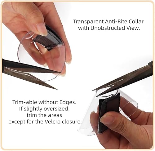 Vista 5 de MANON ROSA Juego de 2 vendajes autoadhesivos para recuperación de hámster, collar en E para recuperación de hámster, para animales pequeños