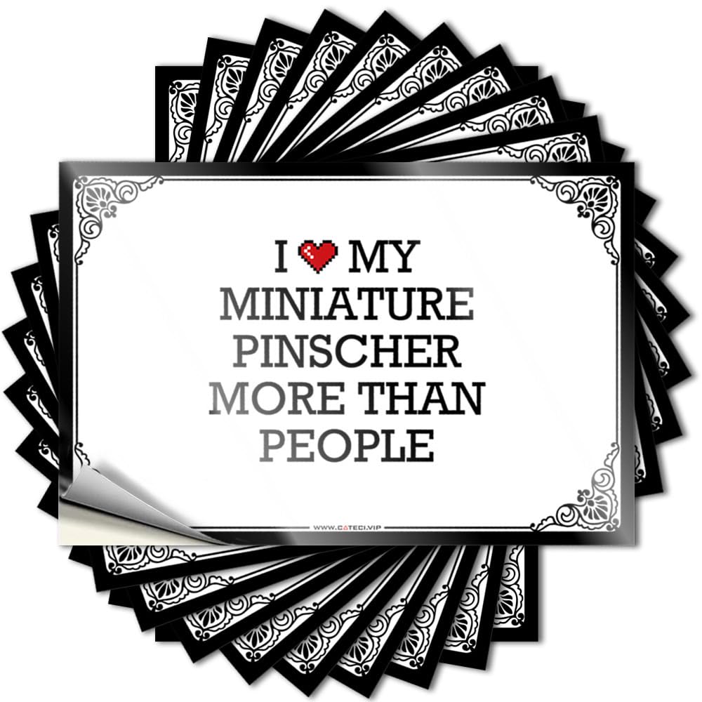 Pool Stuff Cover Tattoo | I Love My Miniature Pinscher More Than People Tall for Ideas Decor(12X18CM)
