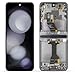 Original Screen for Samsung Galaxy Z Flip 5 Inner Foldable Screen Replacement for Galaxy Z Flip 5 5G LCD Screen SM-F731B,SM-F731U Touch Display Digitizer Assembly Repair Parts (Black with Frame)