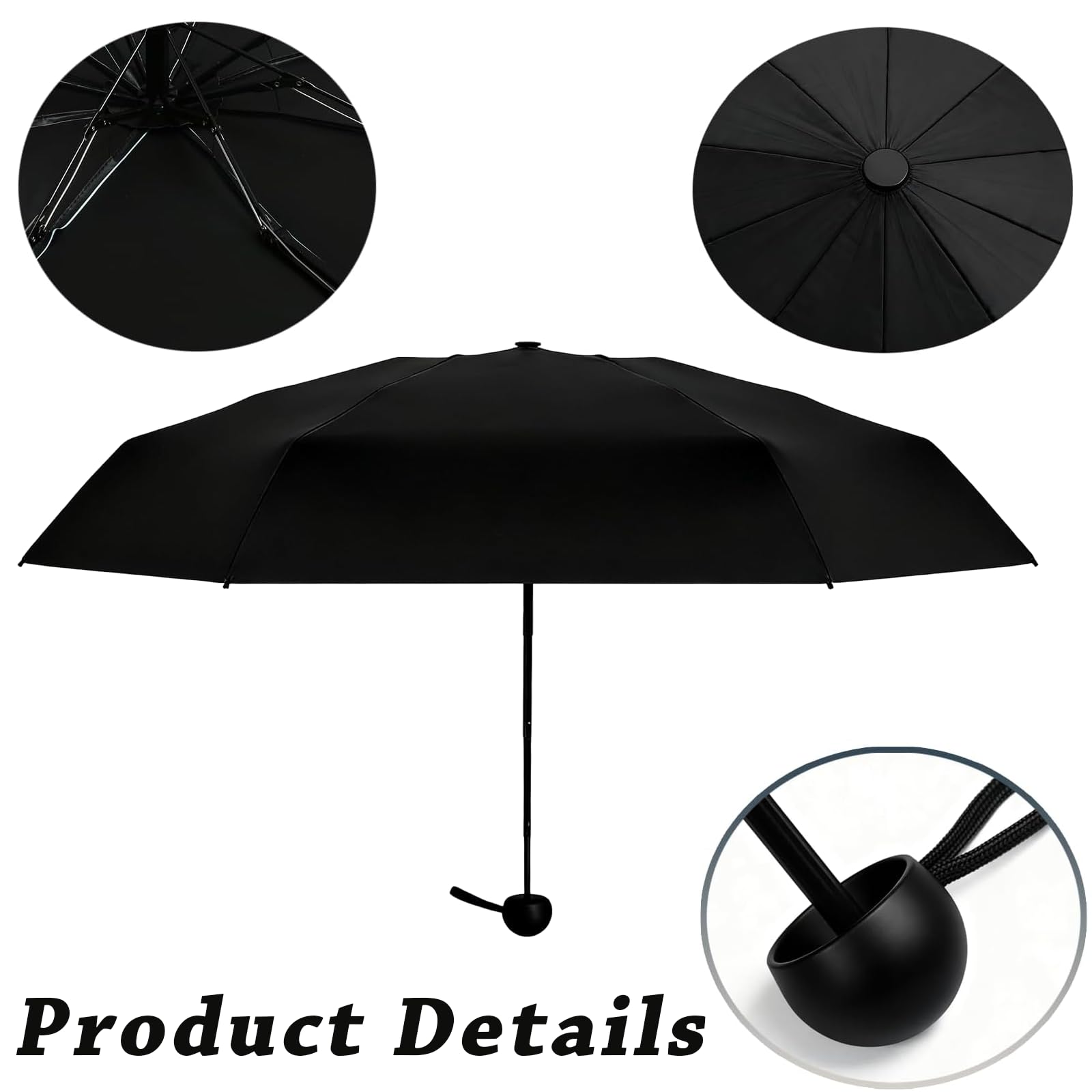 Ombrello 2 in 1 con supporto per ombrello, supporto regolabile a 180° per passeggino, ombrello con supporto elasticizzato per passeggino, bicicletta, sedia a rotelle, deambulatore, carrozzina, sedia