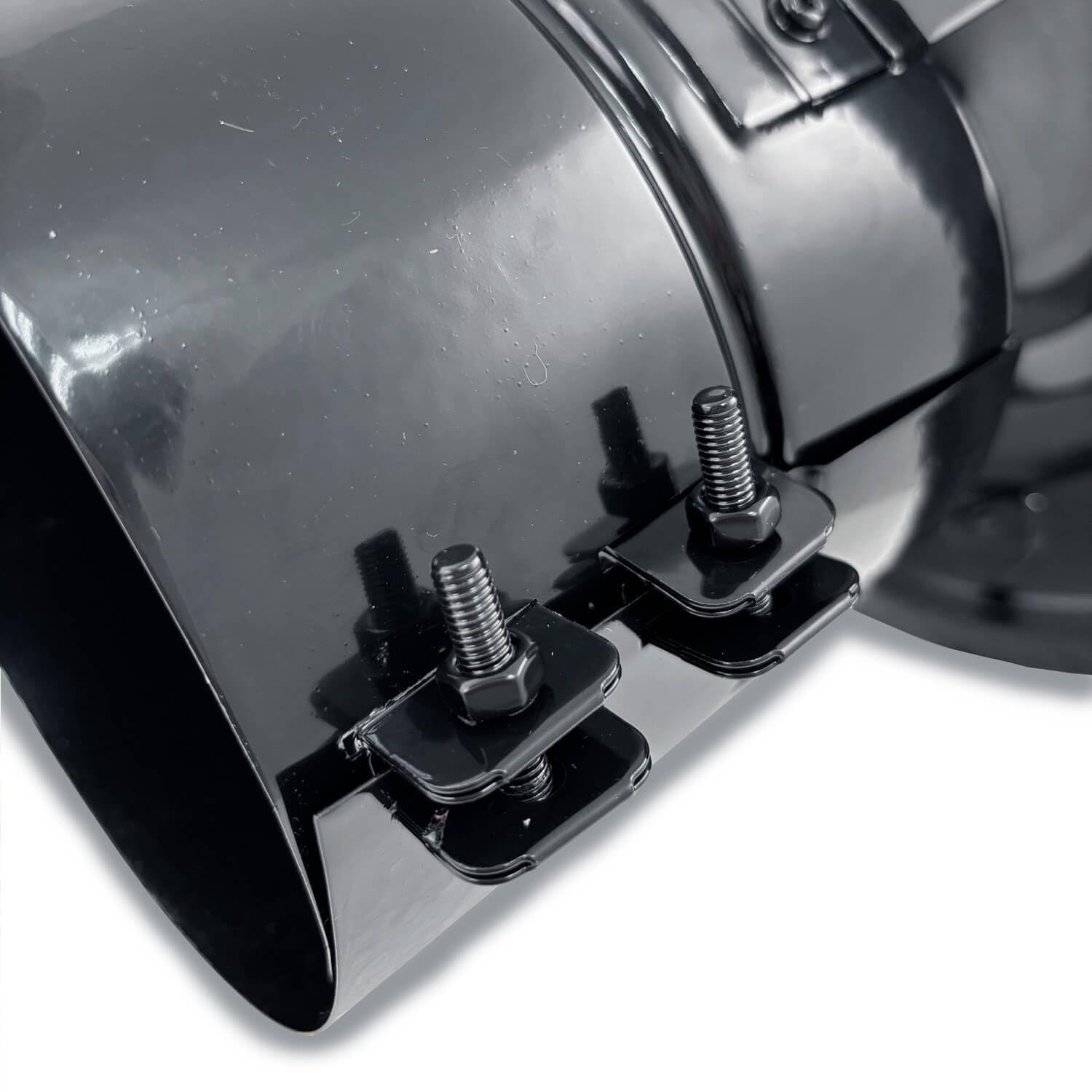 Sombrerete Fijo para chimeneas en Acero pintado en Negro - Serie lisa - 300 mm