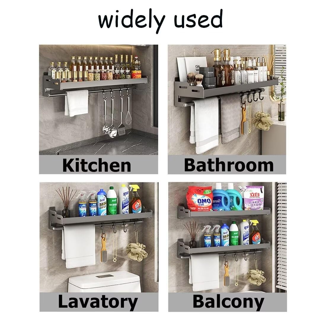 Scaffale portaspezie da parete per condimenti, erbe e spezie, ideale per cucina, dispensa, bagno e ante dell'armadio