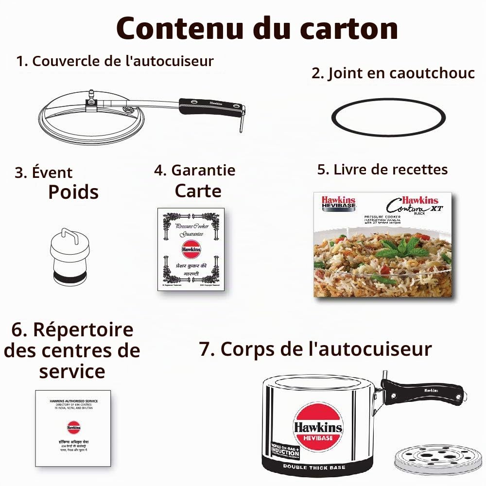 Hawkins Hevibase Ih20 Induction Autocuiseur, Petite, Argent, Aluminium, Silver, 3-Litre