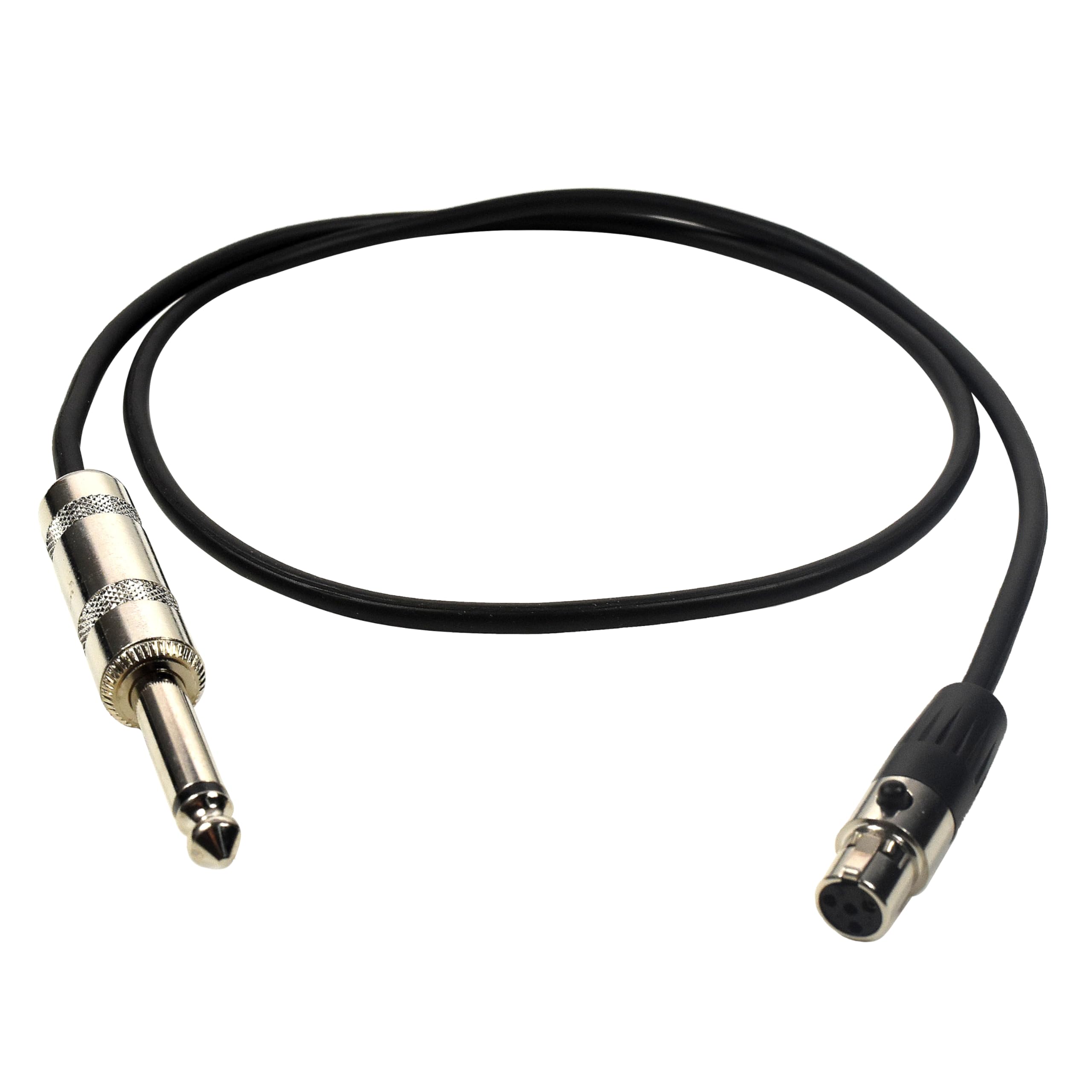 HQRP 4-Pin Mini Connector (TA4F) to 1/4-Inch Connector Instrument Cable Replacement for Shure WA302 / WA306 fits T1G, UT1 - Image 4