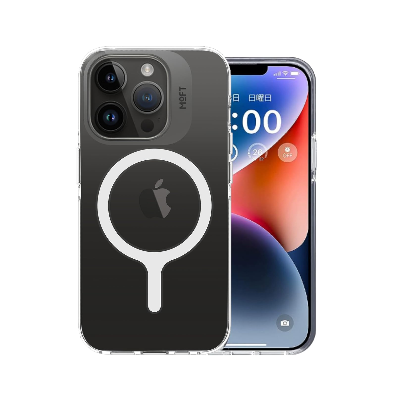 Amazon.co.jp: MOFT iPhone15シリーズ用 MagSafe対応ケース 磁気増強