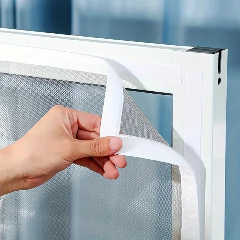 Mosquiteras blancas para refrescar tu salón sin mosquitos con panel adaptable de 75-155 cm 2